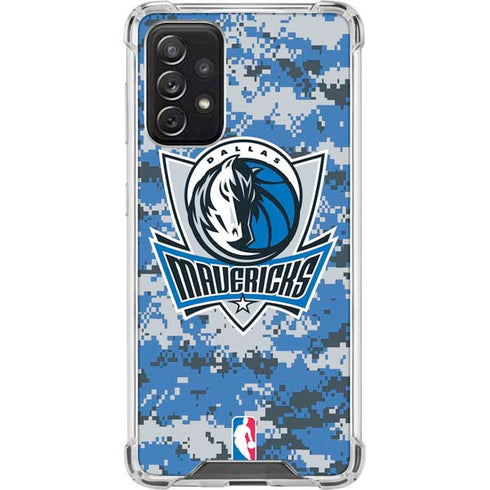 NBA Dallas Mavericks Digi Camo Galaxy A72 5G Clear Case